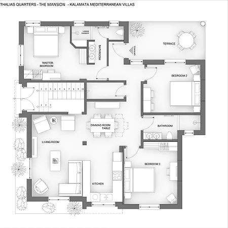 Villa Thalias Quarters - Mediterranean *