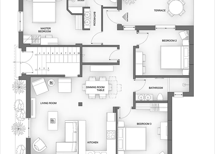 Villa Thalias Quarters - Mediterranean *